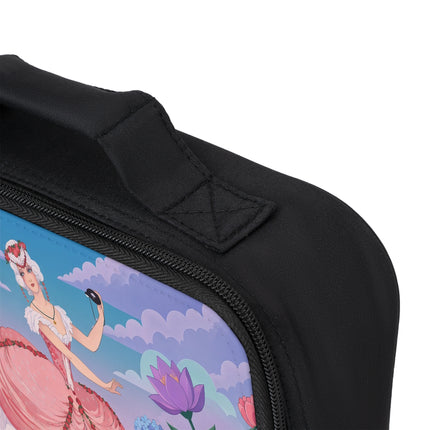 🌸🎭 The Rose Garden Masquerade Lunch Bag – Art Deco Floral Elegance