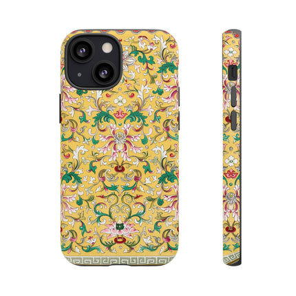 Yellow Botanical Pattern by Owen Jones Phone Cases