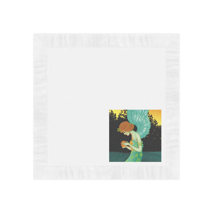 Twilight Angel White Coined Napkins