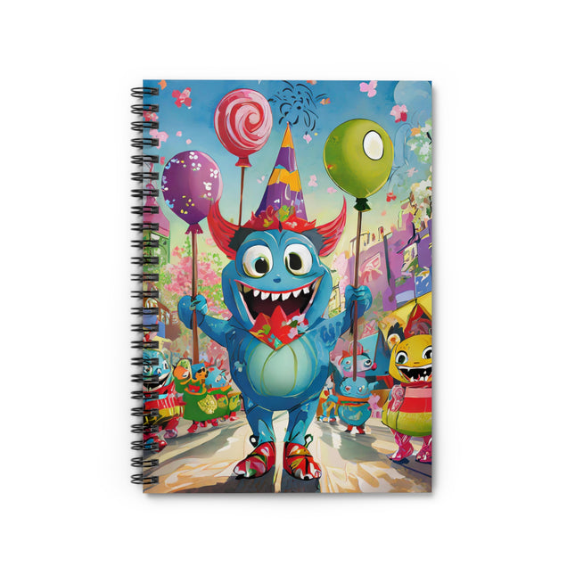 Monster Parade Madness Spiral Notebook - Ruled Line