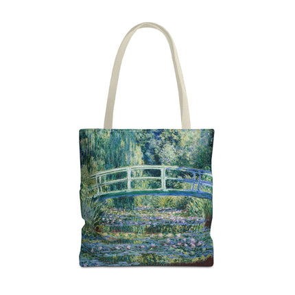 Water Lilies and Japanese Bridge by Claude Monet Tote Bag (AOP)