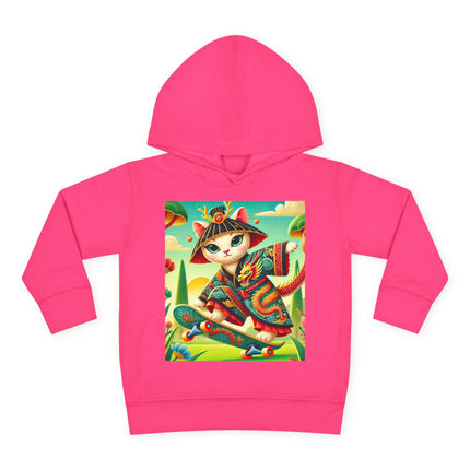 Dragon Dance on Wheels Toddler Pullover Fleece Hoodie