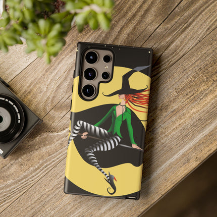 A Witch’s Moonlit Flight Phone Cases