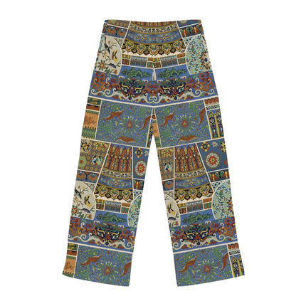 Chinois et Japonais by Auguste Racinet Women's Pajama Pants (AOP)