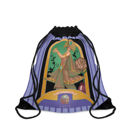 October & Opal, Tourmaline Zodiac Drawstring Bag
