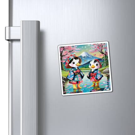 Rainy Day Ducks Magnets (3 Sizes)