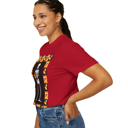 Candy Corn Skeleton Unisex Garment-Dyed T-shirt