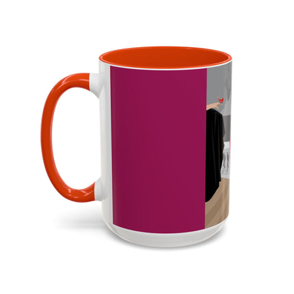 The Red Bird Colorful Mugs – Gentle Storybook Charm & Elegant Whimsy