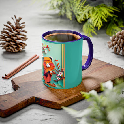 A Playful Red Panda Colorful Mugs (11oz, 15oz)