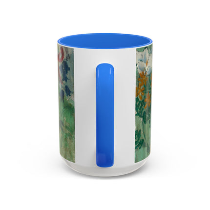 Flowers by August Babberger Colorful Mugs (11oz, 15oz)