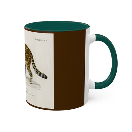 Jaguar by Charles Dessalines D' Orbigny Colorful Mugs, 11oz
