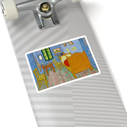 The Bedroom by Vincent van Gogh Kiss-Cut Stickers (4 Sizes)