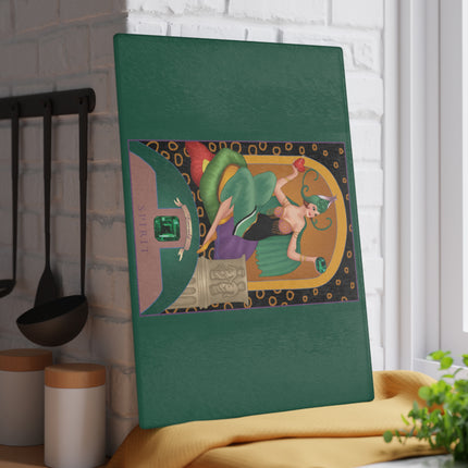 May & Emerald Zodiac Glass Cutting Board