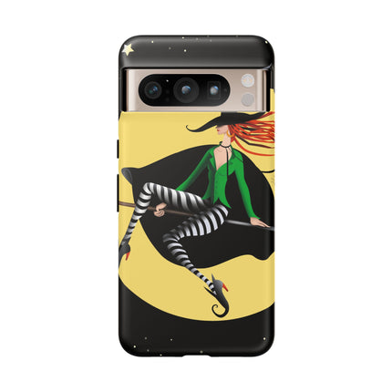 A Witch’s Moonlit Flight Phone Cases