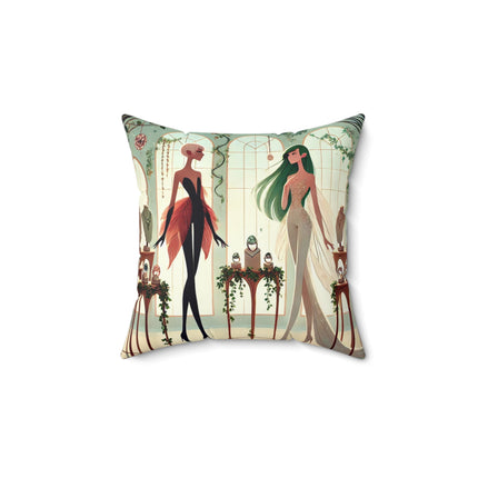Fairy Treasures Spun Polyester Square Pillow