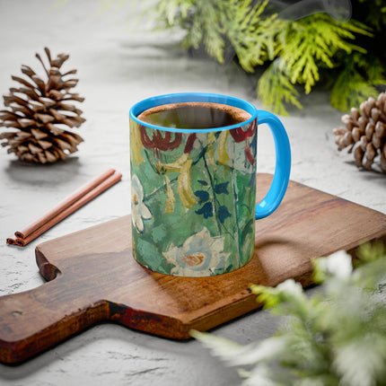 Flowers by August Babberger Colorful Mugs (11oz, 15oz)