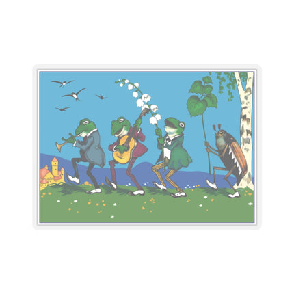 Frog and Beetle Band Kiss-Cut Stickers (4 Sizes)