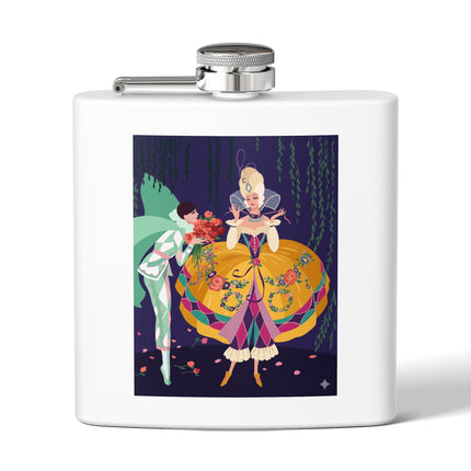 Enchanted Courtship Flask – Whimsical Elegance & Floral Romance