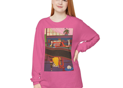 La Musique by Charles Martin Garment-dyed Long Sleeve T-Shirt