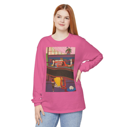 La Musique by Charles Martin Garment-dyed Long Sleeve T-Shirt