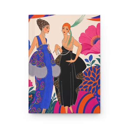🌸🎨 The Ladies Of The Grand Floral Promenade Hardcover Journal – Art Deco Fashion Elegance