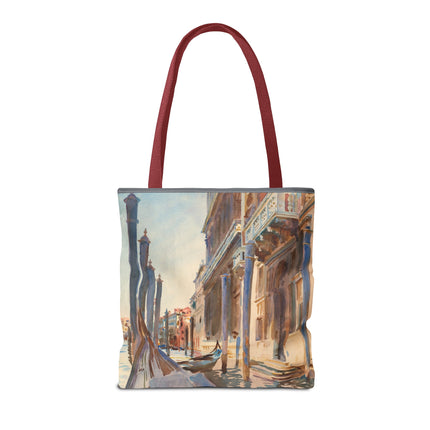 Gondola Moorings on the Grand Canal by John Singer Sargent Tote Bag (AOP)