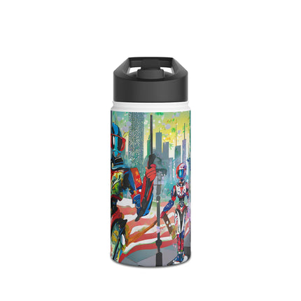 Fashion Cyberpunk CIA Robots Stainless Steel Water Bottle