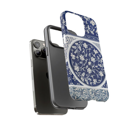 Blue Flower Pattern by Owen Jones Phone Cases