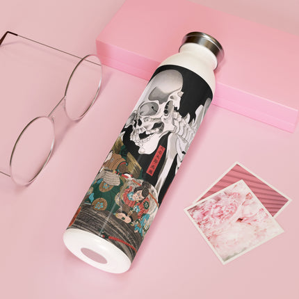 Mitsukuni Defying the Skeleton Spectre by Utagawa Kuniyoshi Slim Water Bottle