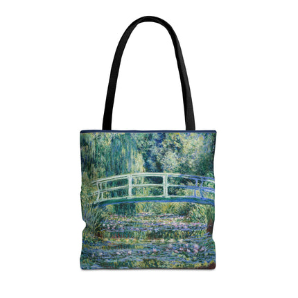 Water Lilies and Japanese Bridge by Claude Monet Tote Bag (AOP)