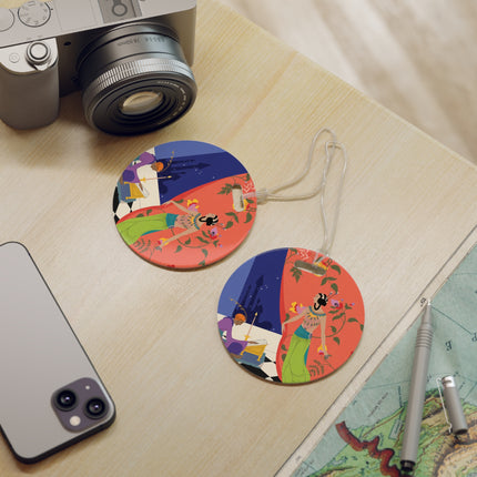 Midnight Arabian Reverie Luggage Tag – Mystical Elegance & Enchanted Nights