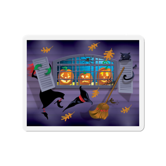 Whimsical Halloween Mischief Die-Cut Magnets (5 Sizes)