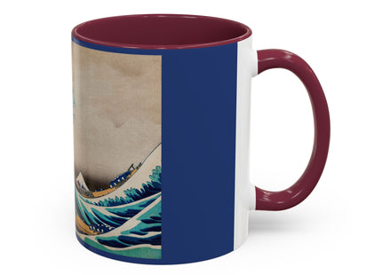 The Great Wave off Kanagawa by Katsushika Hokusai Colorful Mugs (11oz, 15oz)