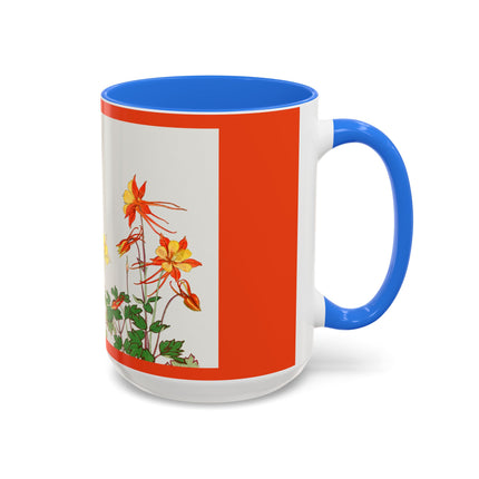 Aquilegia Flowers by Tanigami Kônan Colorful Mugs (11oz, 15oz)