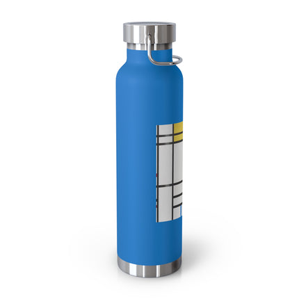 Place de la Concorde by Piet Mondrian Copper Vacuum Insulated Bottle, 22oz