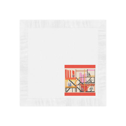 Maquettes de Théatre 4 by Alexandra Exter White Coined Napkins