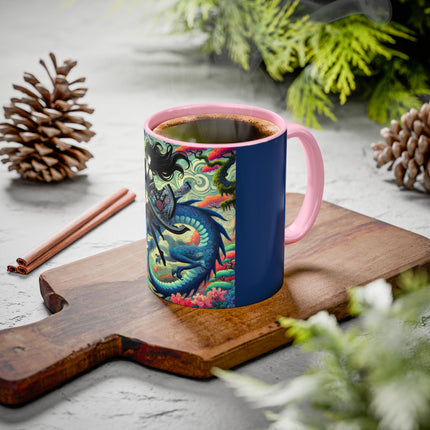Mystic Guardian of the Sky Light Colorful Mugs (11oz, 15oz)
