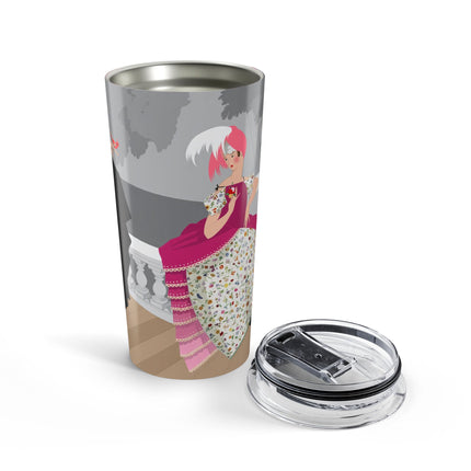 The Red Bird 20oz Tumbler – Gentle Storybook Charm & Elegant Whimsy