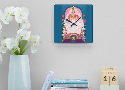 August & Peridot Zodiac Acrylic Wall Clock