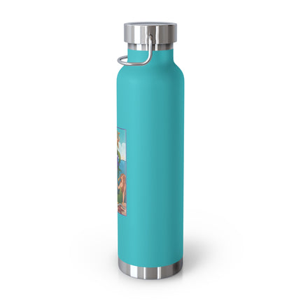 Three Mermaids with Strings of Pearls by Carlo Chiostri Copper Vacuum Insulated Bottle, 22oz