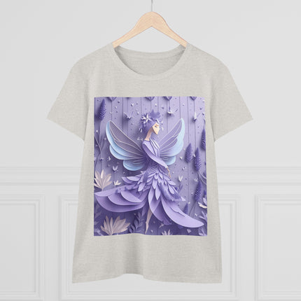 Lavender Fairy Women's Midweight Cotton Tee