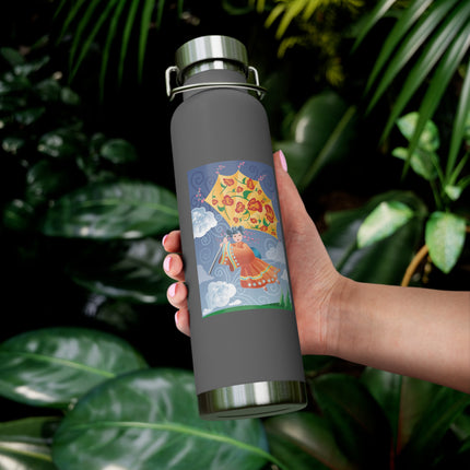 Flight of Blossoms Copper Vacuum Insulated Bottle, 22oz
