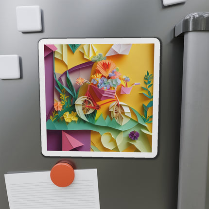 Origami Bicycle Die-Cut Magnets (5 Sizes)