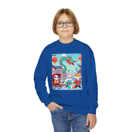 The Little Dragon and Friends Youth Crewneck Sweatshirt – Friendship, Adventure & Playful Charm