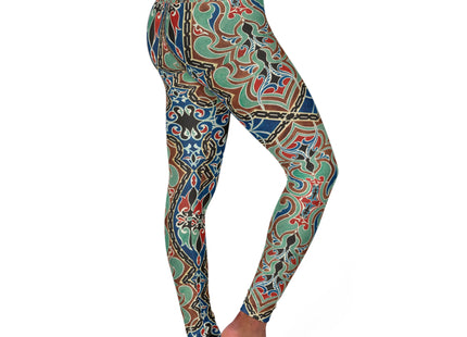 Arabian Ornament by Elizabeth A. Nedwill High Waisted Yoga Leggings (AOP)