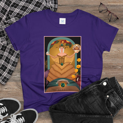 June & Pearl, Alexandrite (from the Gem Series) by Sofia Chiostri Women's Midweight Cotton Tee