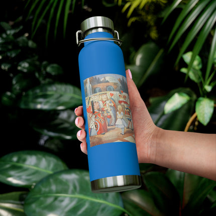 Off with her head! Off with— by Sir John Tenniel Copper Vacuum Insulated Bottle, 22oz