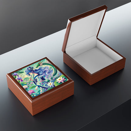 Fairy of the Koi Pond Jewelry Box