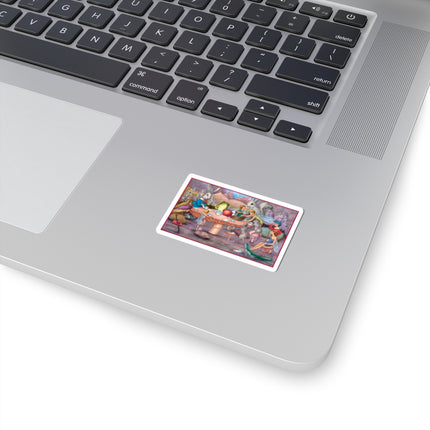 A Fairy's Whimsical Tea Party Kiss-Cut Stickers (4 Sizes)