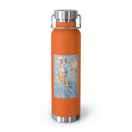 The Enchanting Painter: A Fairy's Artistic Touch Copper Vacuum Insulated Bottle, 22oz